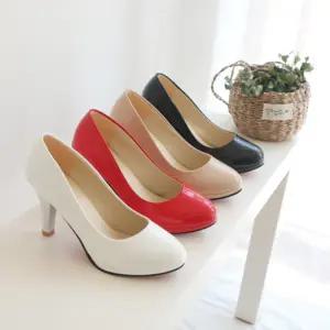 여성 구두 펌프스 하이힐  애나멜 힐 8.5cm 225-260mm pump heels