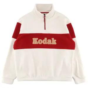 코닥 컬러블럭 마이크로플리스 반집업 맨투맨 K5423EFSR1IVR