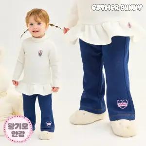 [에스더버니리틀] 쁘띠왕기모사선지데님부츠컷팬츠