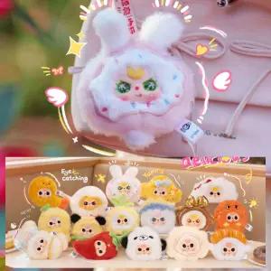 [8개 풀박스] 베이비쓰리 토스트 시리즈 인형 랜덤박스 키링 새우튀김 토끼 음식 쿠킹