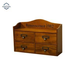 빈티지 우드 약수납장 식탁 정리함 소형 서랍장 미니