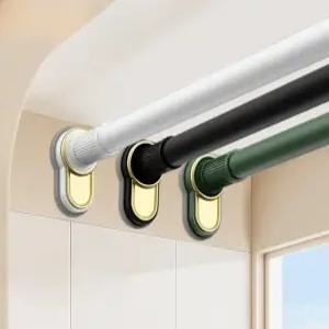 무타공 커튼봉 블라인드 압축봉 설치 접착식 레일 홀더