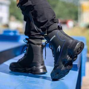 오토바이 부츠 남성용 작업 모터바이크 신발 사계절 모토 안전화 방수 라이딩