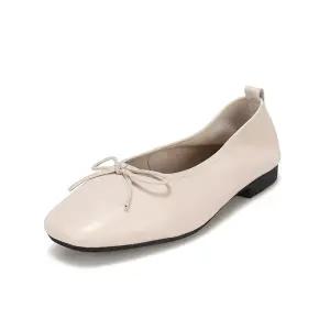 바바라 양가죽 클래식 리본플랫 1cm_AAE109IV