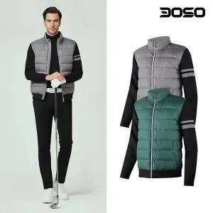 [삼공오공]골프웨어 남성 겨울 방풍니트 덕다운 패딩 골프자켓/HWMF