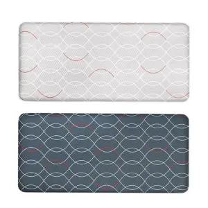 주방 매트 푹신한 라인 양면 주방 발 매트 대형 거실 미끄럼 오염 탄성 방지 충격 차단 냉기 흡수 바닥