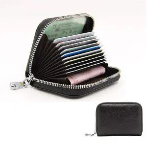 미니사이즈 대용량 수납 명함 카드지갑 소가죽 12칸