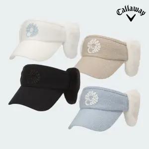 [캘러웨이코리아정품] 25년 신상품 우먼스 로맨틱 이어워머 바이저 골프모자