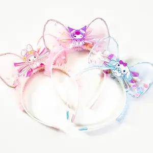 캐릭터 샤레이스 프릴 스팽글 리본 LED 헤어밴드 머리띠 3종 와이어머리띠 예쁜헤어밴드 봄신상