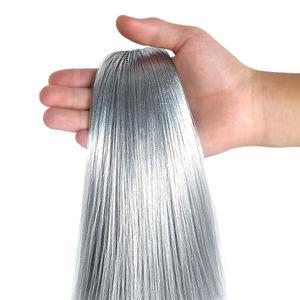 베스니 12000 가닥 은색 고드름 틴셀 - 크리스마스 트리 장식용 19인치 여분의 반짝이는 호일 프린지, 홀리데이 결혼식 생일 파티 용품