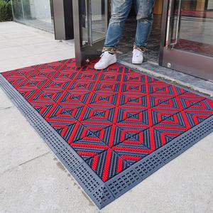 식당 현관 발매트 병원 신발 털이발판 출입구 발판 그레이블록그레이 75x150cm(싱글브러시)