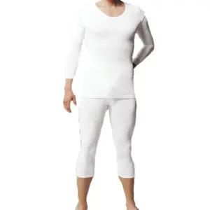 남자내복 7부 남자내의 상하의세트 화이트