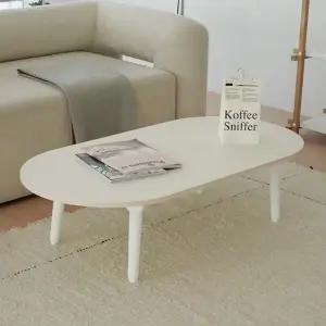 좌식 거실 테이블 타원형 모던 접이식 타원 좌식 테이블 밥상 원룸 식탁 홈카페 휴대용 높이 조절 미니