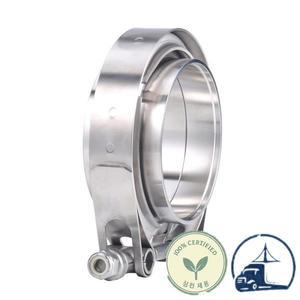 304 스테인레스 스텐 스틸 2.5인치 V 밴드 클램프 암수 플랜지 키트