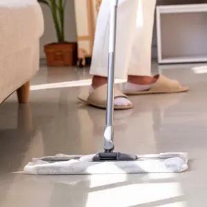 밀대 청소기 가벼운 회전식 대걸레 부직포 청소기 바닥 틈새 청소포 360도 극세사 습식