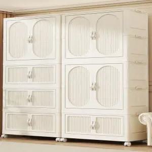 접이식 플라스틱 옷장 아동용 간편 수납장 옷정리 보관함