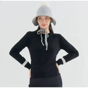 [레노마골프] 여성 겨울 울100 방풍 라운드 니트 스웨터2N8281