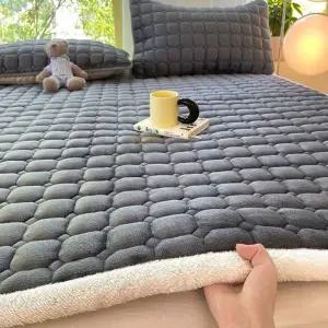 [굿야드] 겨울 따뜻한 침대패드 벨벳 이불 매트리스 150x200cm