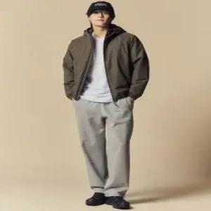 탑텐 탑텐 topten 남성 플리스 턱 와이드 스웨트팬츠MSF4PT1911