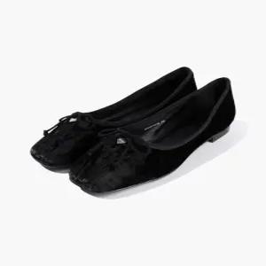 마리떼 여성 BALLET 리본 벨벳 플랫 슈즈 A30 MFG45FFW108 BLK LGY