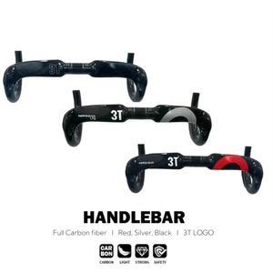 핸들봉 3T 카본 로드 핸들바 매트 글로스 블랙 탄소 섬유 31 8x400 420 440mm