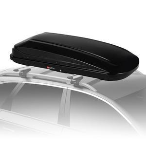 70인치 옥상 화물 박스 캐리어, 17.6입방피트 하드 쉘 루프 랙 키, 165파운드 용량 방수 보관함, 양면 개구부