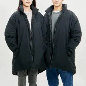 [잠뱅이]공용) 베이직 솔리드 롱기장 다운 점퍼)_AL4WWW846-BK