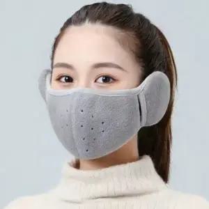 (색상 그레이,블랙,핑크)겨울 등산 라이딩 러닝 방한 보온 귀마개 마스크