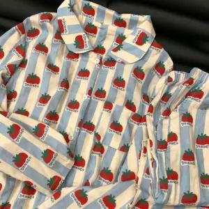 토마토 긴팔 여성 순면 잠옷 파자마 홈웨어 세트 토마토잠옷 무늬잠옷