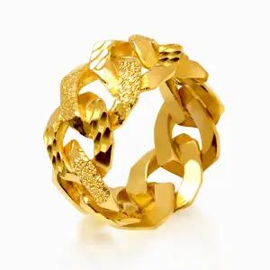 [한국금다이아몬드] 순금 24K 반지 체인 듀얼 컷팅 18.75g