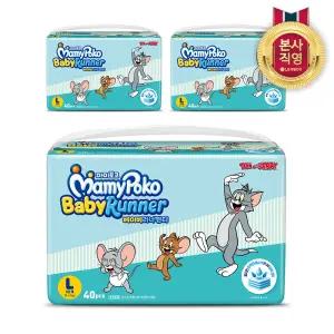 마미포코 베이비러너팬티 기저귀 대형 남여공용 4단계 L 120매