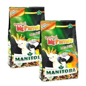 마니토바 트로피칼 빅 패럿 2kg 2개 대형 앵무새 사료 먹이