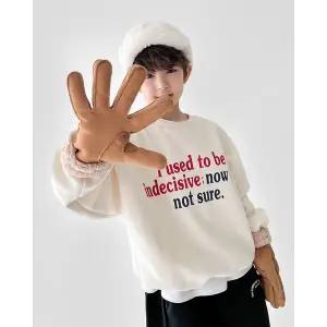 [리틀브로] (아동)나우레터링기모맨투맨[티셔츠BFJR789A]