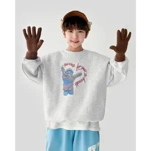 [리틀브로] (아동)쿠크허깅기모맨투맨[티셔츠BFJ4575B]