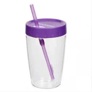 [골드스마일]시스테마 트라이탄 빨대 텀블러 퍼플 스트로 물컵