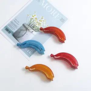 투명 바나나 헤어핀 4컬러 바나나핀 투명바나나핀 헤어바나나핀