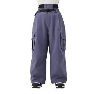 여성용 하이 익스피리언스 스노보드 팬츠 남성 배기 스키 스노우 루즈 웜 단열 겨울 방수