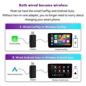 RCD360 MIB 카 라디오용 USB 무선 카플레이 동글, 안드로이드 오토 플러그 앤