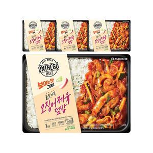 아워홈 온더고 불맛가득 오징어제육덮밥 290g, 4개