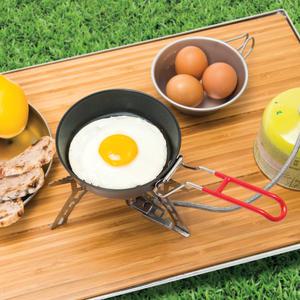 탑앤탑 캠핑 에그 팬 2.5T (레드) T070704 국산 미니 프라이팬 테프론 코팅