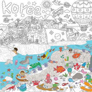 [스마트한] 시티스토리 컬러링 포스터_대형_독도