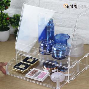 DIY 아크릴 화장품 정리대 메이크업 화장대 립스틱 정리함 화장대 정리