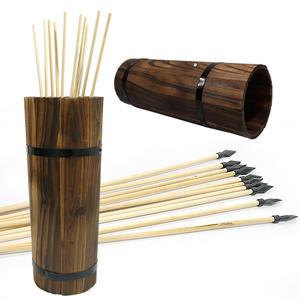 전통 민속놀이 나무 투호놀이세트 -투호통+화살10개 세트 추석 설 명절 민속용품