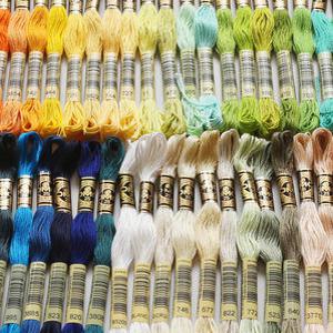 DMC 자수실 25번 면사 505색 - 선택1 (뉴컬러 35색 포함) 프랑스자수실 십자수실