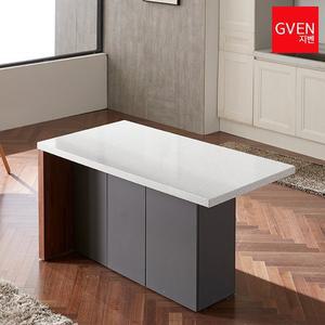 [지벤]GVEN 지벤 바우스 T형 인조대리석 1400 높은 아일랜드 홈바