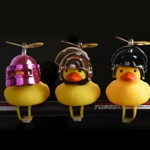 오리 러버덕 프로펠러 헬멧 자전거 킥보드 라이트 벨