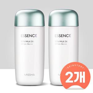 (2개) 미샤 올 어라운드 세이프 블록 에센스 선 밀크 EX 70ml