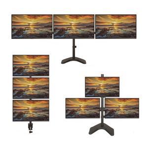 멀티 다중 삼각 세로 가로 3대 트리플 모니터 암 거치대 9종 32인치까지