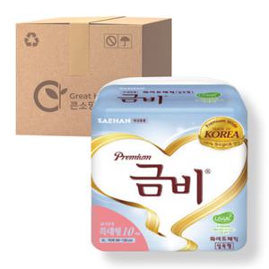 금비 기저귀 와이드매직 실속 특대형 10매x8팩(80매) 박스