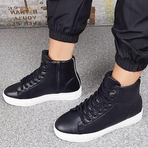 [세자매]지퍼장착 남성하이탑스니커즈 키높이 하이탑운동화